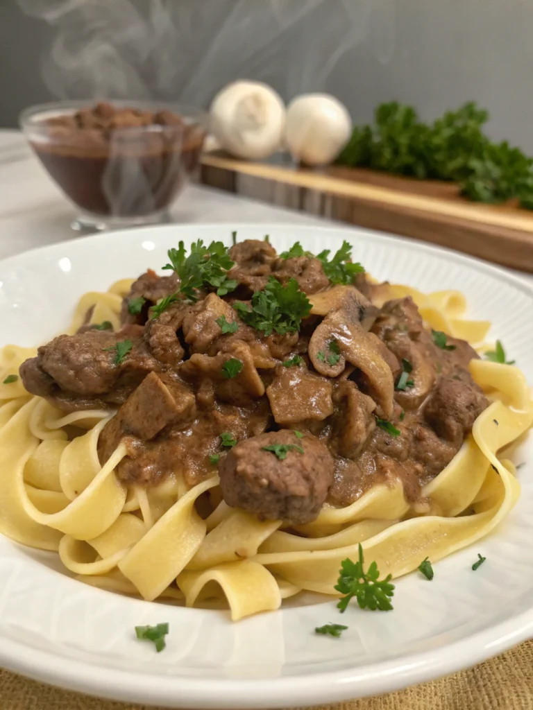 Beef Stroganoff with Ground Beef Recipe
