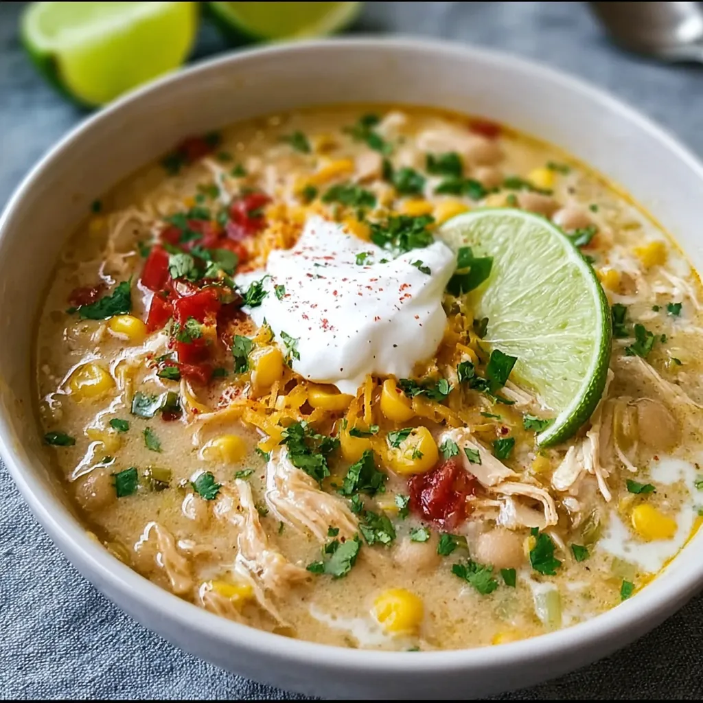 Crockpot White Chicken Chili: Easy Dump & Forget Dinner!