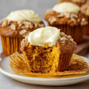PERFECT PUMPKIN CREAM CHEESE MUFFINS