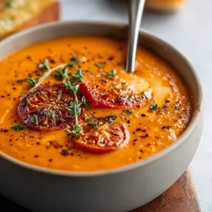 BEST EVER GARLIC TOMATO SOUP
