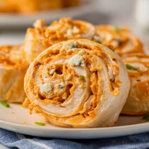 BUFFALO CHICKEN PINWHEELS: ADDICTIVE!