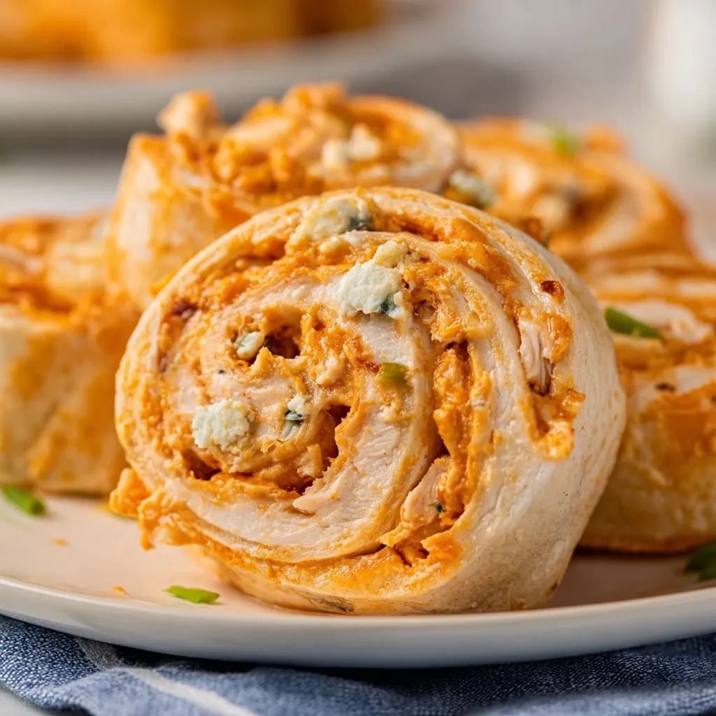 BUFFALO CHICKEN PINWHEELS: ADDICTIVE!