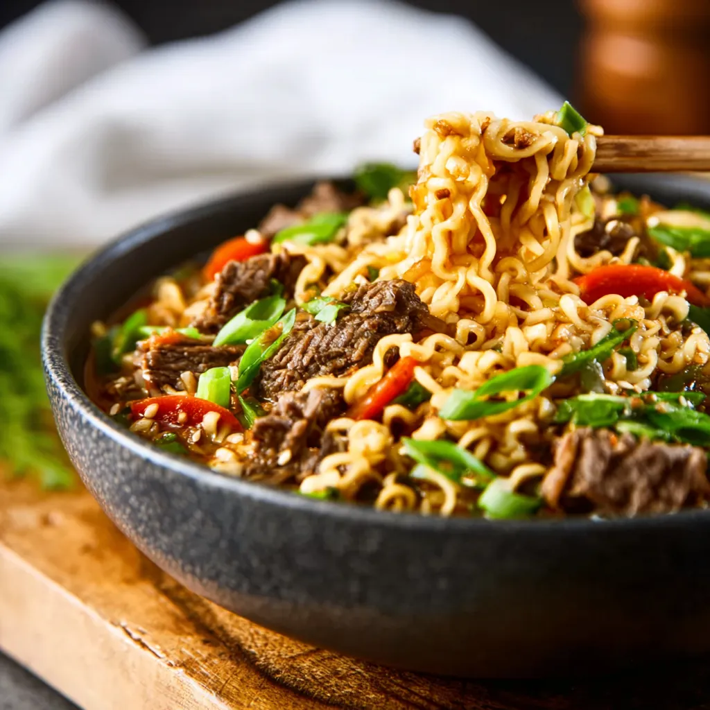EASIEST SLOW COOKER RAMEN