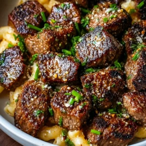 GARLIC BUTTER STEAK BITES