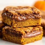PUMPKIN NUTELLA BLONDIES HEAVEN