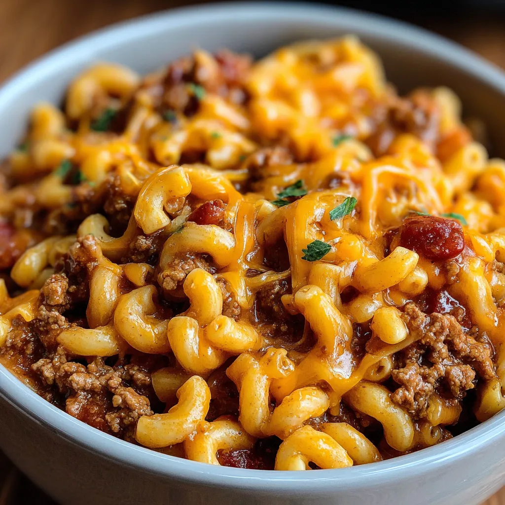 ULTIMATE CHEDDAR CHILI MAC