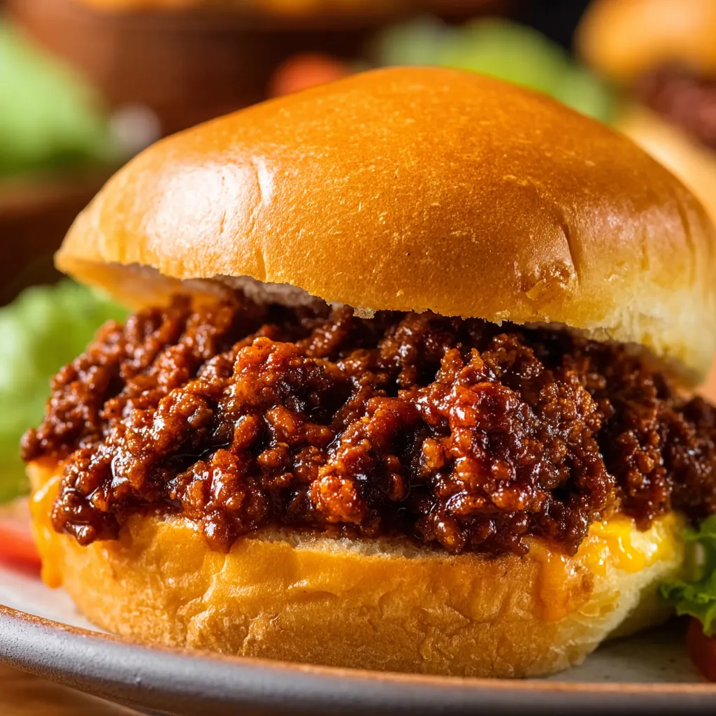 Slow cooker sloppy joes. Easy set & forget dinner recipe!